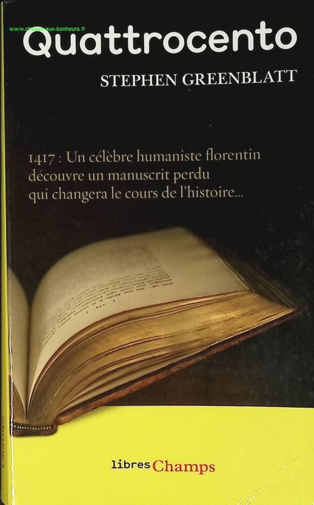 Quattrocento - Stephen Greenblatt - livre