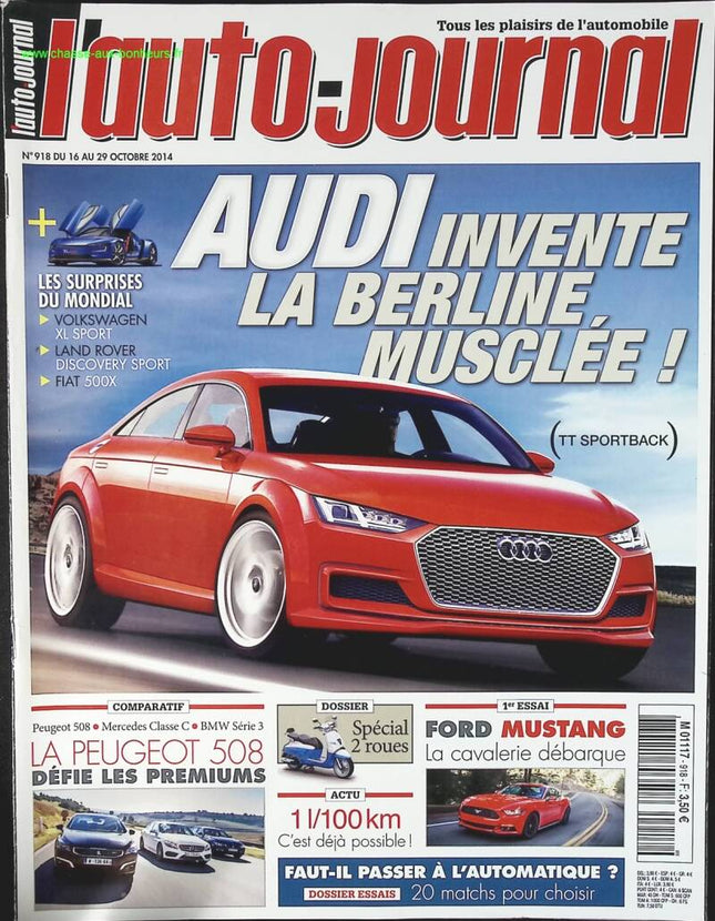 Audi - L'auto journal - n° 918 - 2014 - revue magazine - voiture