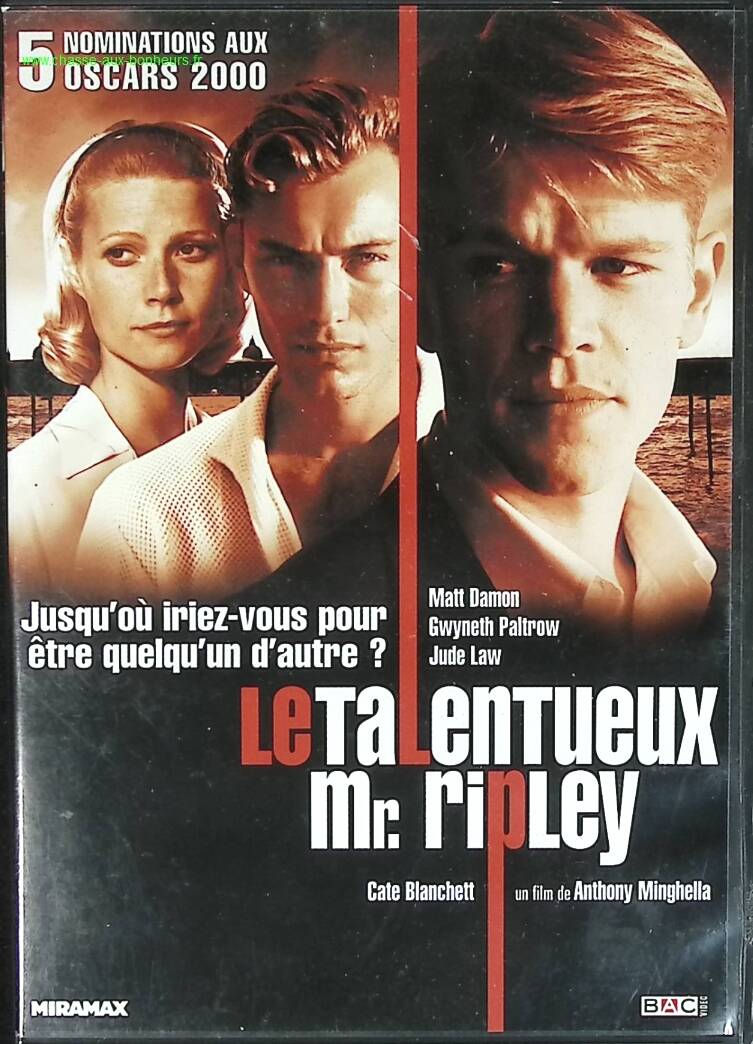 The Talented Mr. Ripley - Jude Law, Gwyneth Paltrow, Matt Damon - drama DVD