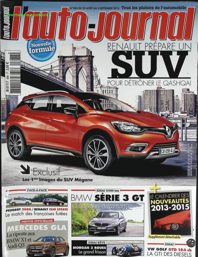 Renault prépare un SUV - L'auto journal - n° 888 - 2013 - revue magazine - voiture