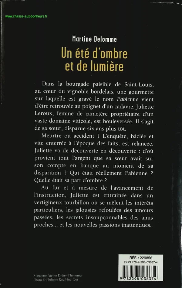 A Summer of Shadow and Light - Delomme Martine - book