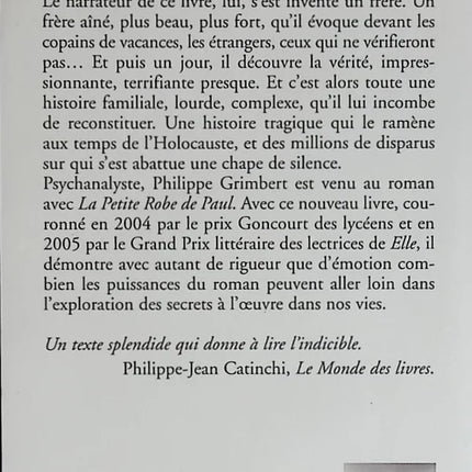 A Secret - Philippe Grimbert - 2006 - book