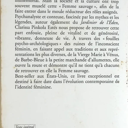 Women Who Run with the Wolves - Stories and Myths of the Wild Woman Archetype - Pinkola Estes Clarissa - book