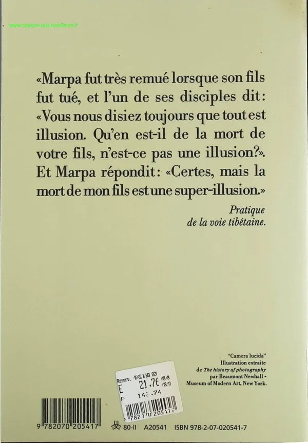 Camera Lucida - Note on Photography - Roland Barthes - Book