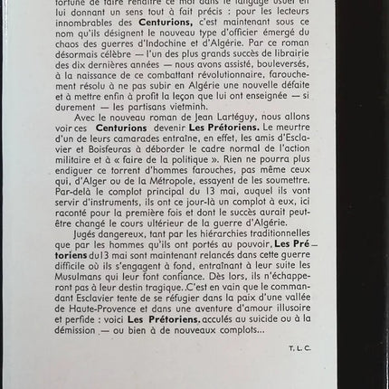 Die Prätorianer - Jean Lartéguy - Buch