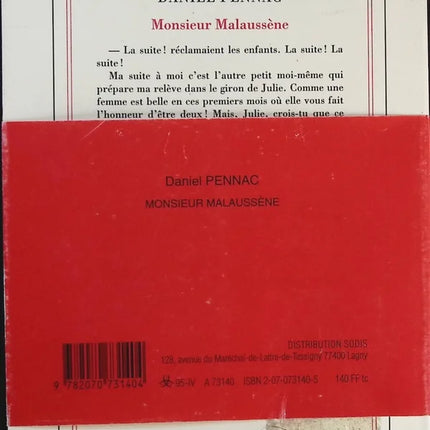 Monsieur Malaussène - Daniel Pennac - Livre