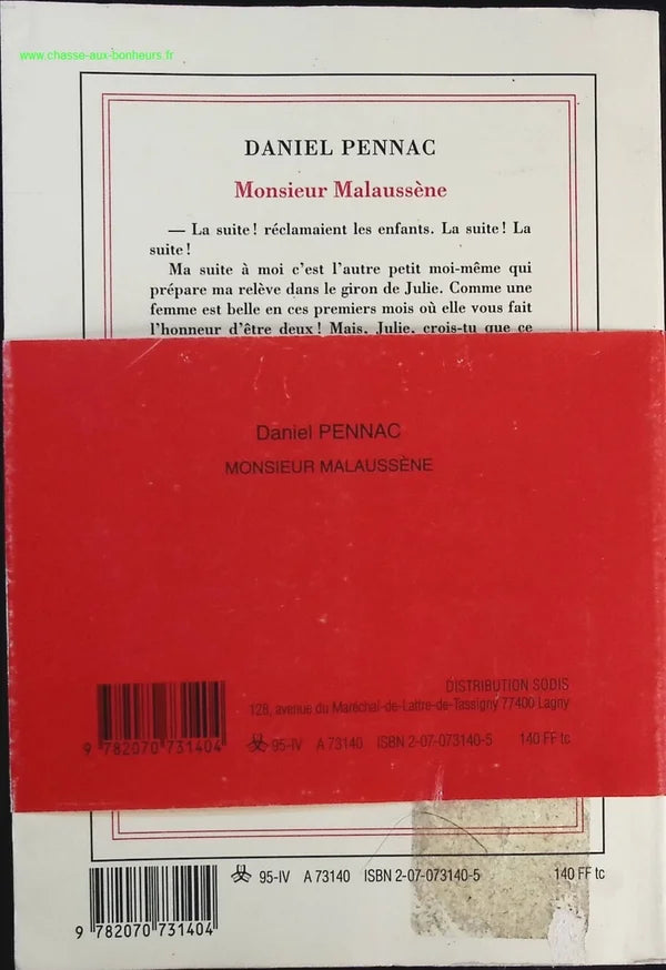 Mr. Malaussène - Daniel Pennac - Book