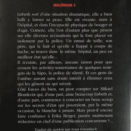 Millennium – Band 3 – Die Königin im Saal der Entwürfe – Stieg Larsson – Buch