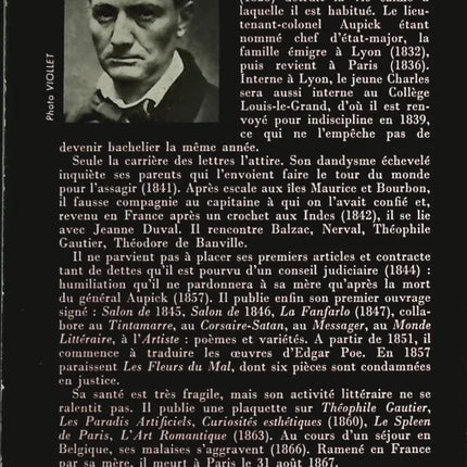 Les fleurs du mal - Baudelaire - Livre