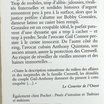 Un Soupcon De Malveillance - Barbara Parker - livre