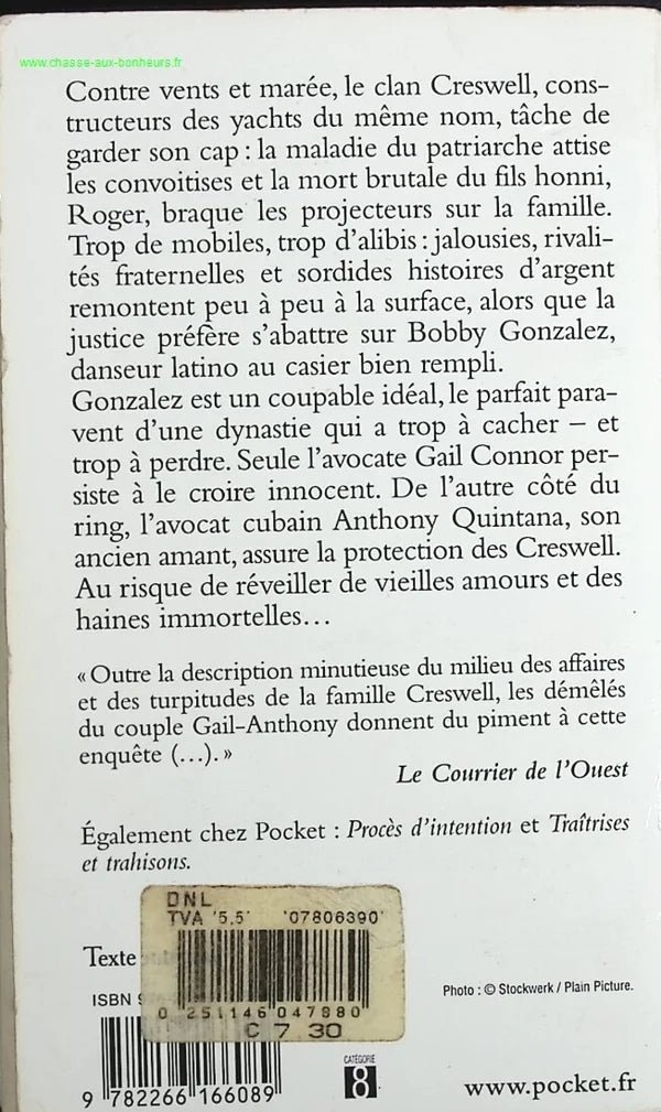 A Touch of Malevolence - Barbara Parker - book