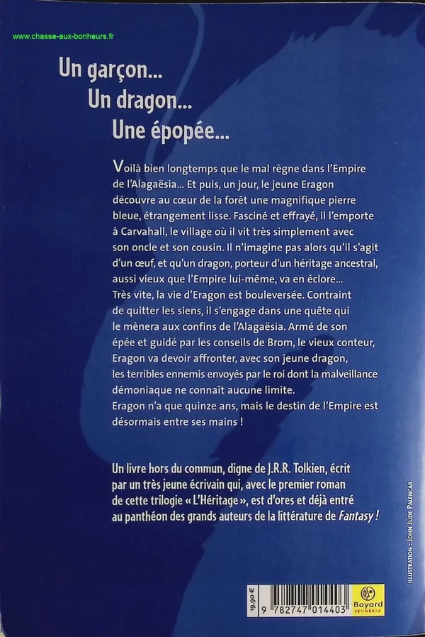 L'héritage - Tome 1 - Eragon - Christopher Paolini - Livre