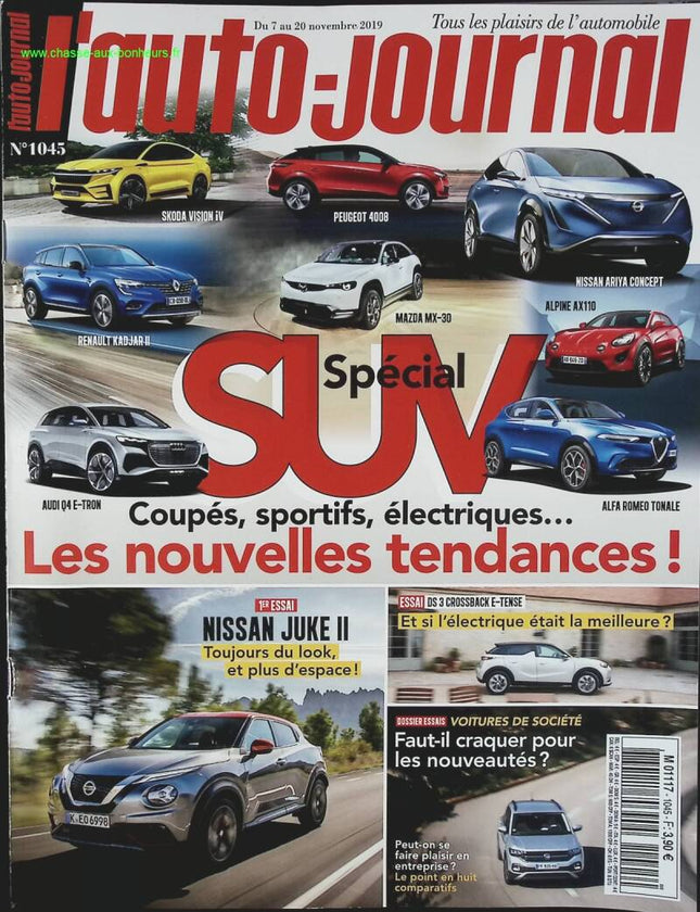 Spécial SUV - L'auto journal - n° 1045 - 2019 - revue magazine - voiture
