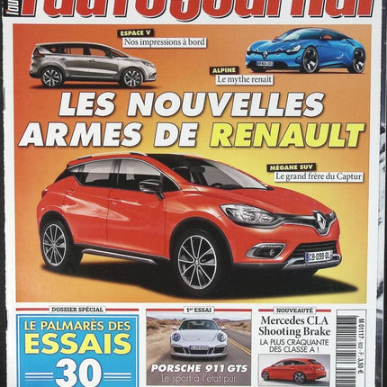 Renault's new weapons - L'auto journal - n° 922 - 2014 - magazine review - car