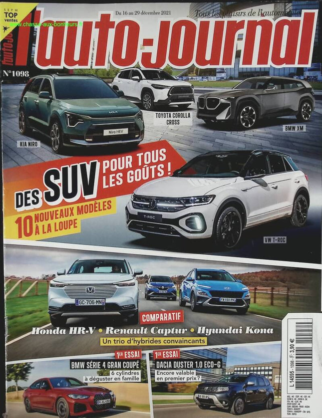 SUV pour tous les gouts - L'auto journal - n° 1098 - 2021 - revue magazine - voiture