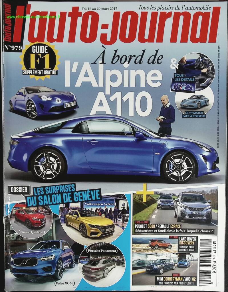 Alpine A 110 - L'auto journal - n° 979 - 2017 - magazine review - car