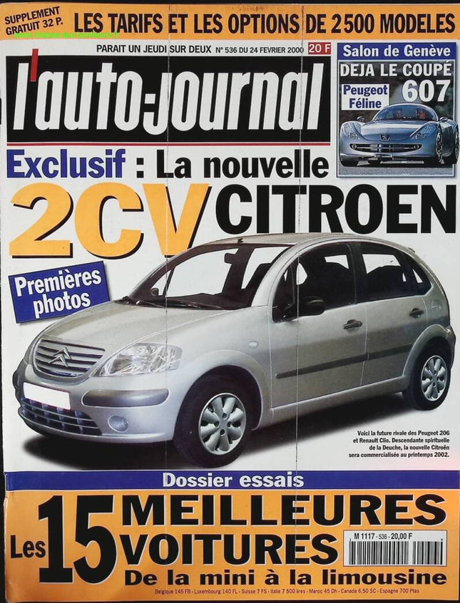 Der neue Citroën 2CV - L'auto journal - Nr. 536 - 2000 - Zeitschriftenbericht - Auto