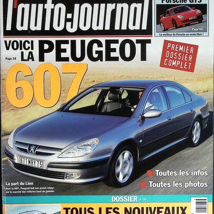 Peugeot 607 - L'auto journal - n° 523 - 1999 - Zeitschriftenbericht - Auto