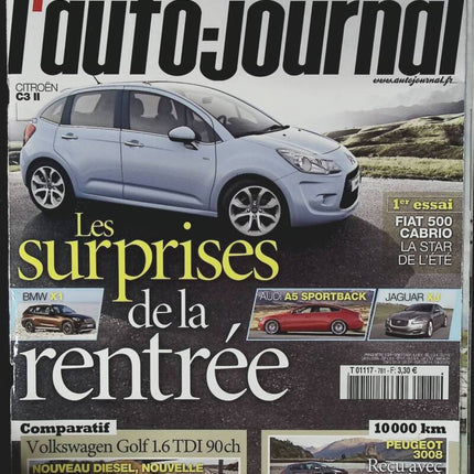 Les surprises de la rentrée - L'auto journal - n° 781 - 2009 - revue magazine - voiture