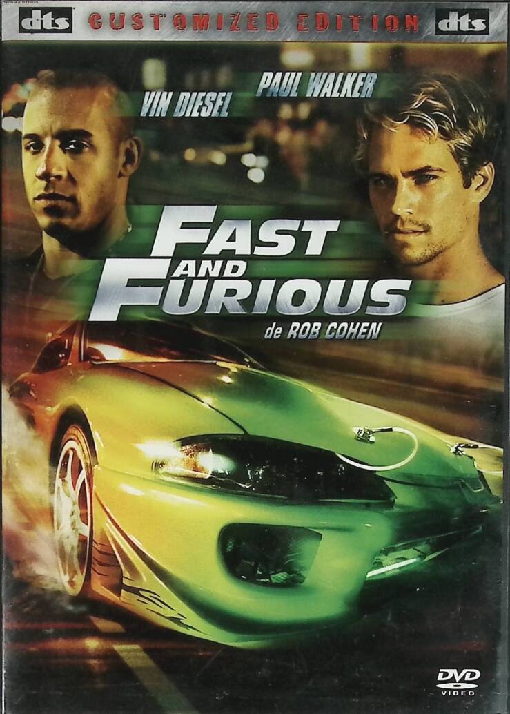 Fast and Furious - Vin Diesel - Paul Walker DVD thriller