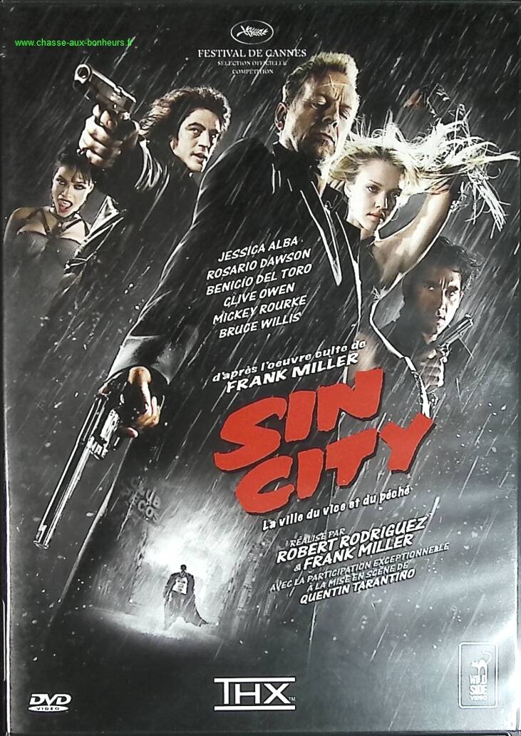 Sin City - Bruce Willis, Mickey Rourke, Elijah Wood - thriller DVD