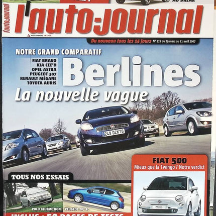 Limousinen, die neue Welle - L'auto journal - Nr. 721 - 2007 - Zeitschriftenrezension - Auto