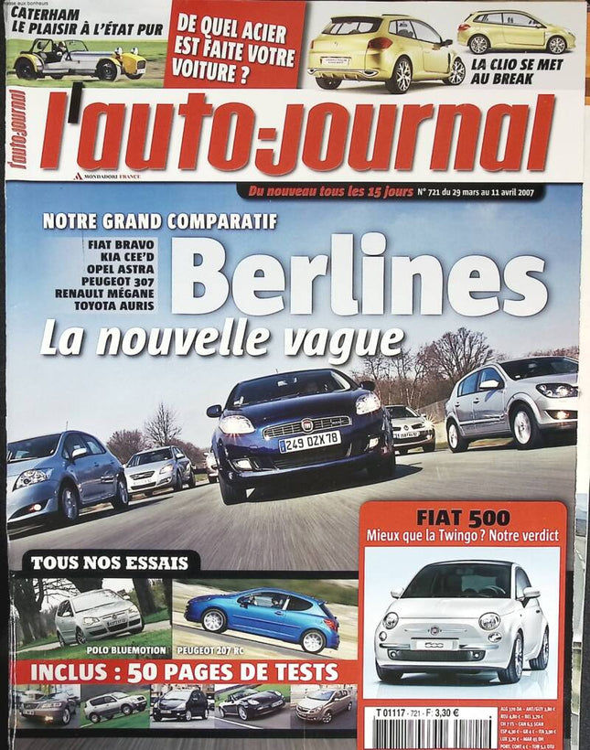Sedans the new wave - L'auto journal - n° 721 - 2007 - magazine review - car