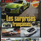 Les surprises françaises - L'auto journal - n° 958 - 2016 - revue magazine - voiture