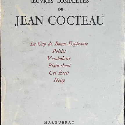 Complete Works - Jean Cocteau - Volume III Book