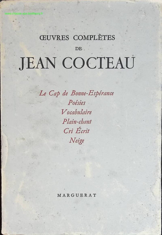 Complete Works - Jean Cocteau - Volume III Book
