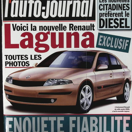 Here is the new Renault Laguna - L'auto journal - n° 535 - 2000 - magazine review - car