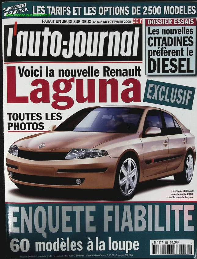 Hier ist der neue Renault Laguna - L'auto journal - Nr. 535 - 2000 - Zeitschriftenbericht - Auto
