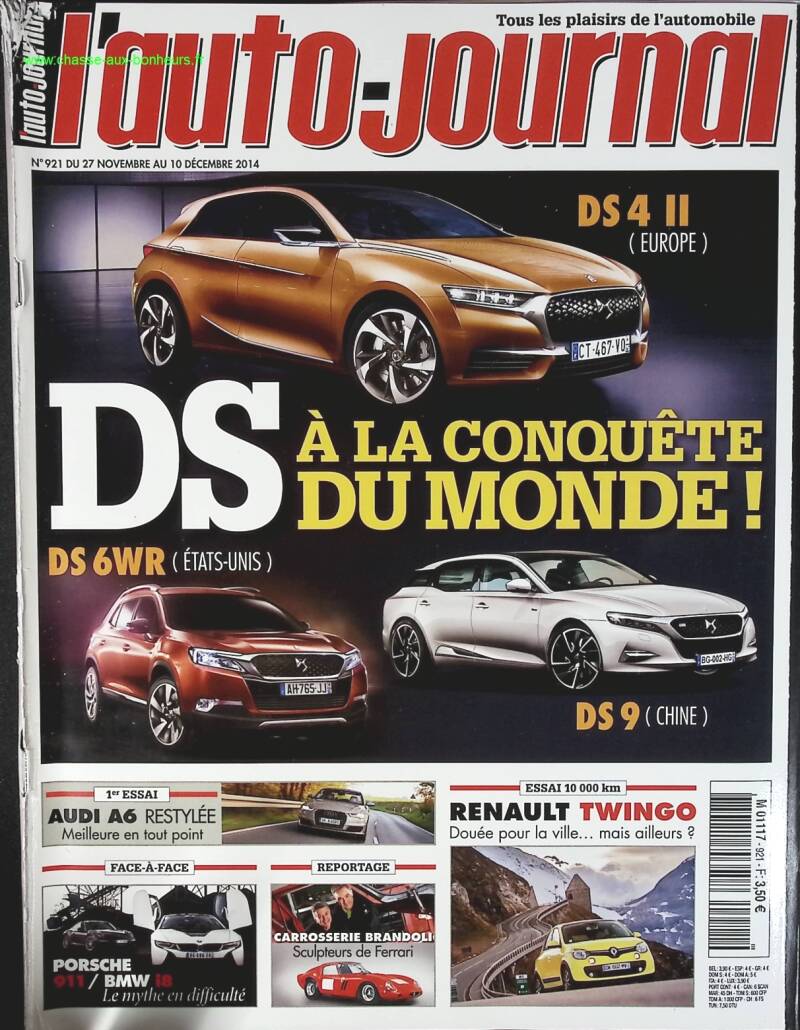 Citroën DS - L'auto journal - n° 921 - 2014 - revue magazine - voiture