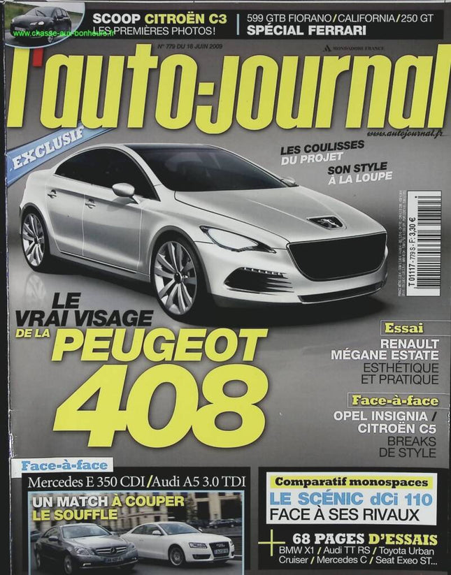 Peugeot 408 - L'auto journal - Nr. 779 - 2009 - Zeitschriftenbericht - Auto