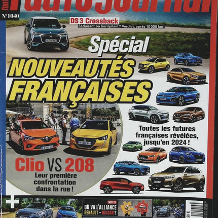 Französische Nachrichten - L'auto journal - Nr. 1040 - 2019 - Zeitschriftenrezension - Auto