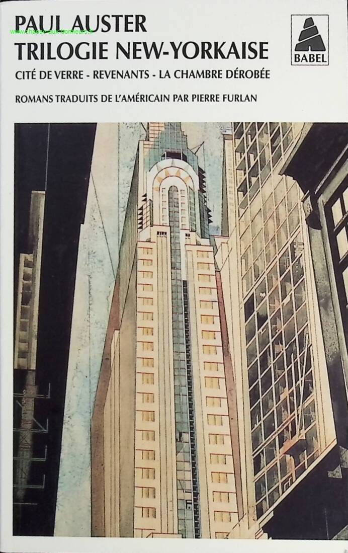 New York Trilogy - City of Glass - Revenants - The Hidden Room - Paul Auster - Book