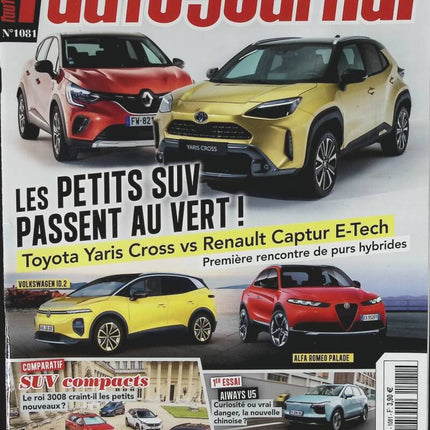 SUV passent au vert - L'auto journal - n° 1081 - 2021 - revue magazine - voiture
