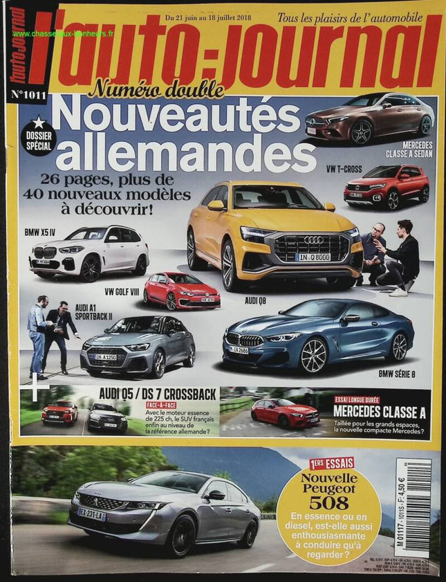 Nouveautés allemandes - L'auto journal - n° 1011 - 2018 - revue magazine - voiture