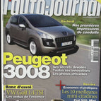 Peugeot 3008 - L'auto journal - n° 768 - 2009 - revue magazine - voiture