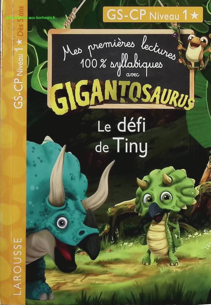 GIGANTOSAURUS 1st readings Tiny's challenge - Aurélia Onyszko-Leclaire - book