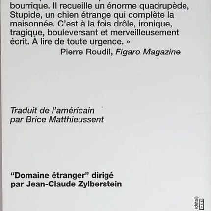 Mon chien stupide John Fante roman humoristique américain relation homme-animal absurdité et tendresse - livre