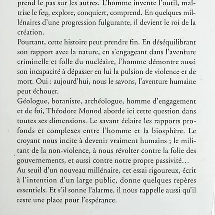 Und wenn das menschliche Abenteuer scheitern sollte - Théodore Monod - Buch