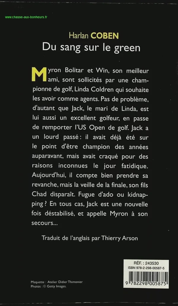 Du sang sur le green - Harlan Coben - Livre