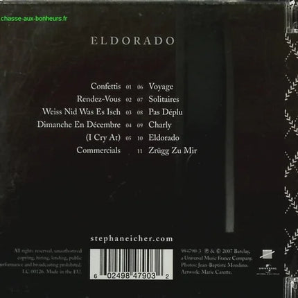 Eldorado Stephan Eicher CD album chanson française pop rock occasion - CD
