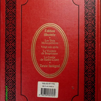 Les Trois mousquetaires Vingt ans après Le Vicomte de Bragelonne Le Comte de Monte-Cristo - Alexandre dumas - Livre
