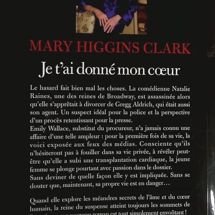 Ich habe dir mein Herz gegeben - Mary Higgins Clark - Buch