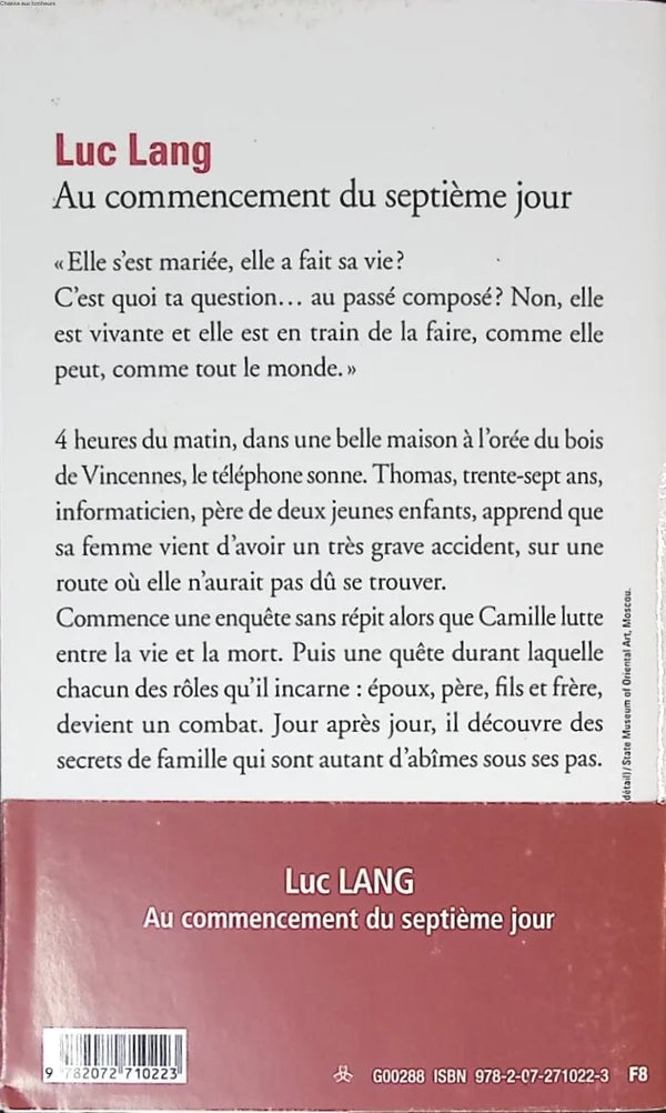 Am Anfang des siebten Tages - Luc Lang - 2017 - Buch