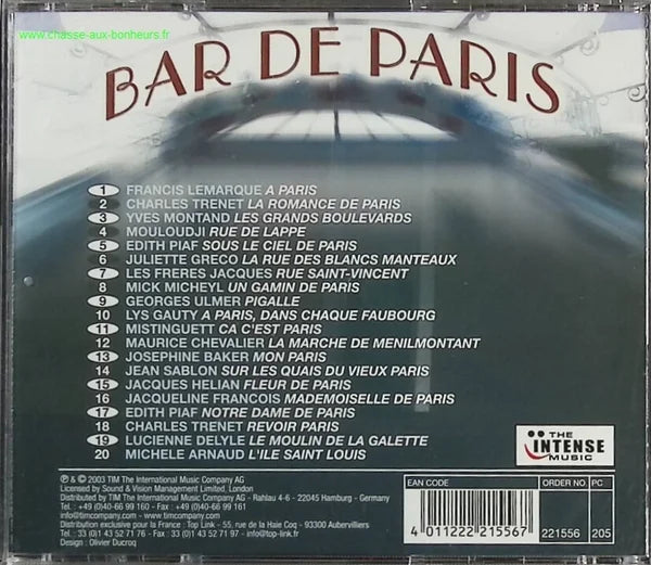 The Paris Bar - Various Artists - CD