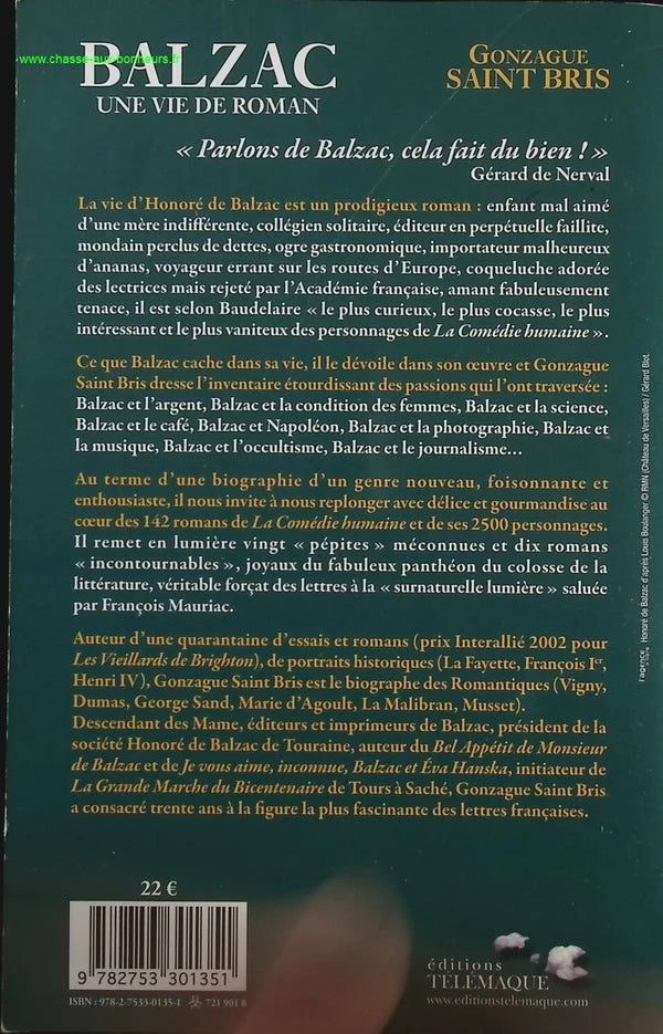 Balzac - A Novel's Life - Gonzague Saint Bris - Book