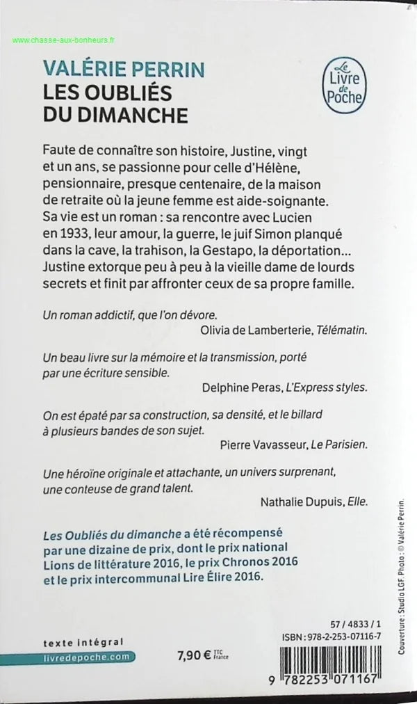 The Forgotten Sundays - Valérie Perrin - Book